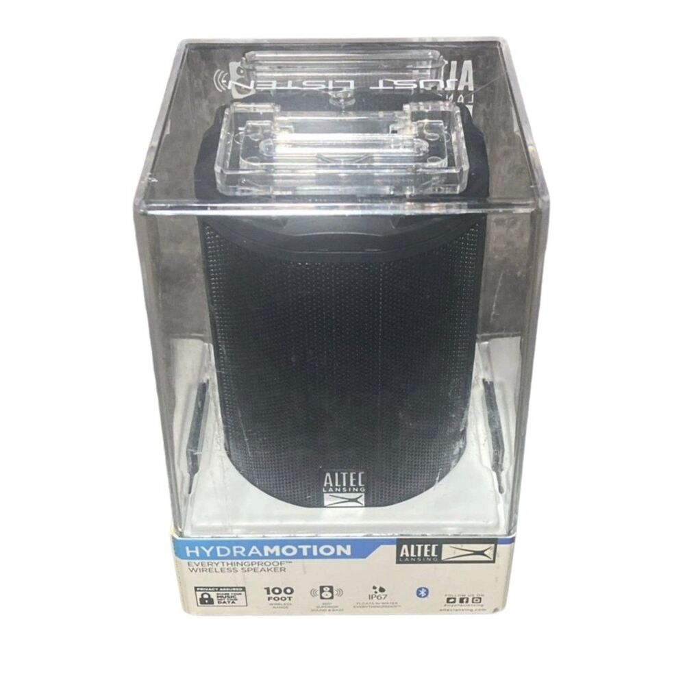 Altec Lansing HydraMotion Bluetooth Speaker Waterproof Portable Black NEW - Picture 2 of 5